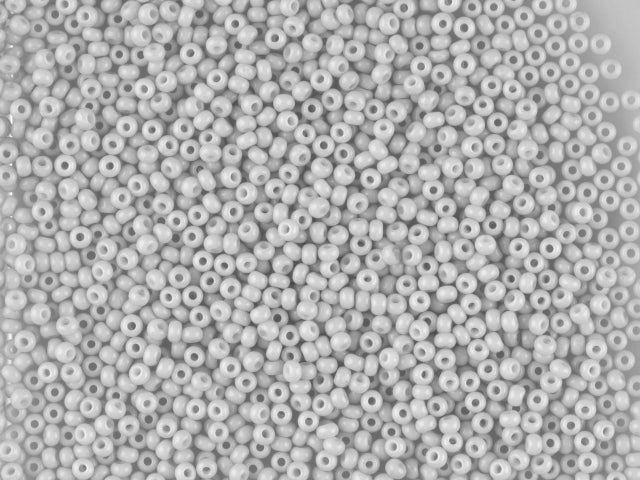 1 kg プレシオサ オルネラ シードビーズ コーティング 丸穴 ルース グレー 1 染色チョークホワイト (03241) ガラス チェコ共和国 アウトレット