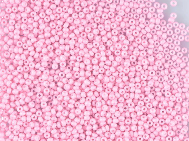 1 kg Preciosa Ornela Seed Beads Coated, Round Hole, Loose, Red 1 Dyed Chalkwhite (03293), Glass, Czech Republic, OUTLET