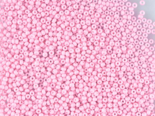 1 公斤宝仕奥莎 Ornela 种子珠涂层，圆孔，散装，红色 1 染白垩色 (03293)，玻璃，捷克共和国，奥特莱斯