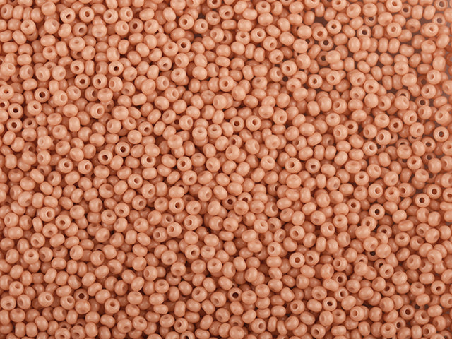 1 kg Preciosa Ornela Seed Beads Coated, Round Hole, Loose, Orange 3 Dyed Chalkwhite (03685), Glass, Czech Republic, OUTLET