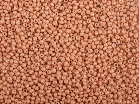 1 kg Preciosa Ornela Rocailles Beads beschichtet, rundes Loch, lose, Orange 3 gefärbt Kreideweiß (03685), Glas, Tschechische Republik, OUTLET