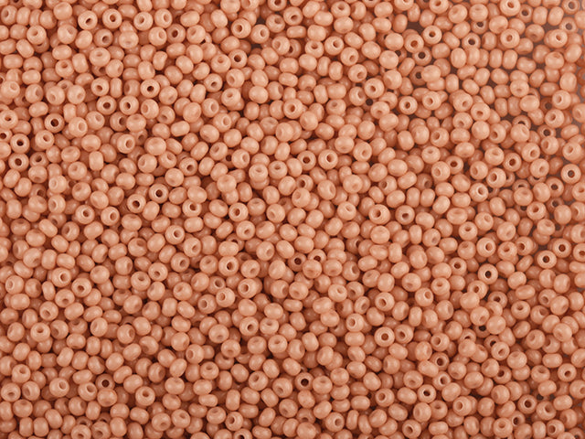 1 kg Preciosa Ornela Seed Beads Coated, Round Hole, Loose, Orange 3 Dyed Chalkwhite (03685), Glass, Czech Republic, OUTLET