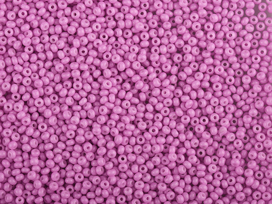 1 kg Preciosa Ornela Rocailles-Perlen, beschichtet, rundes Loch, lose, Pink 3 gefärbt, Kreideweiß (03692), Glas, Tschechische Republik, OUTLET