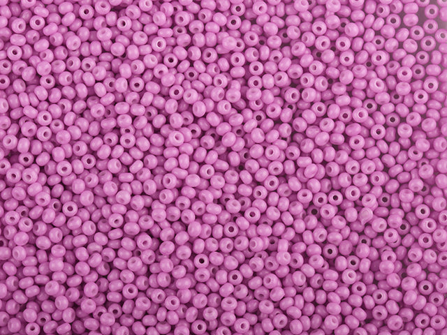 Wholesale (1kg / 500g) Preciosa Ornela Seed Beads Coated, Round Hole, Loose, Pink 3 Dyed Chalkwhite (03692), Glass, Czech Republic, OUTLET