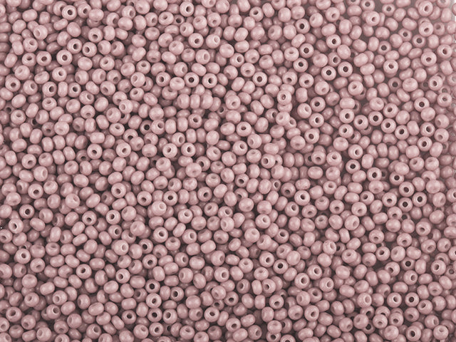 Wholesale (1kg / 500g) Preciosa Ornela Seed Beads Coated, Round Hole, Loose, Pink 3 Dyed Chalkwhite (03694), Glass, Czech Republic, OUTLET
