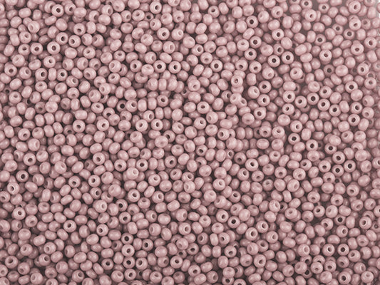Wholesale (1kg / 500g) Preciosa Ornela Seed Beads Coated, Round Hole, Loose, Pink 3 Dyed Chalkwhite (03694), Glass, Czech Republic, OUTLET
