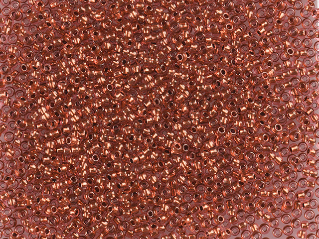 1 kg プレシオサ オルネラ シードビーズ コーティング 丸穴 ルース ピンク染めクリスタル 銅裏地 (07522) ガラス チェコ共和国 アウトレット