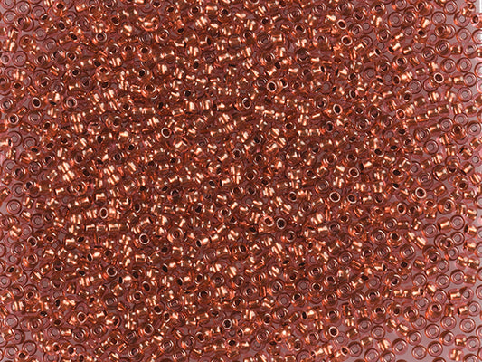 1 kg プレシオサ オルネラ シードビーズ コーティング 丸穴 ルース ピンク染めクリスタル 銅裏地 (07522) ガラス チェコ共和国 アウトレット