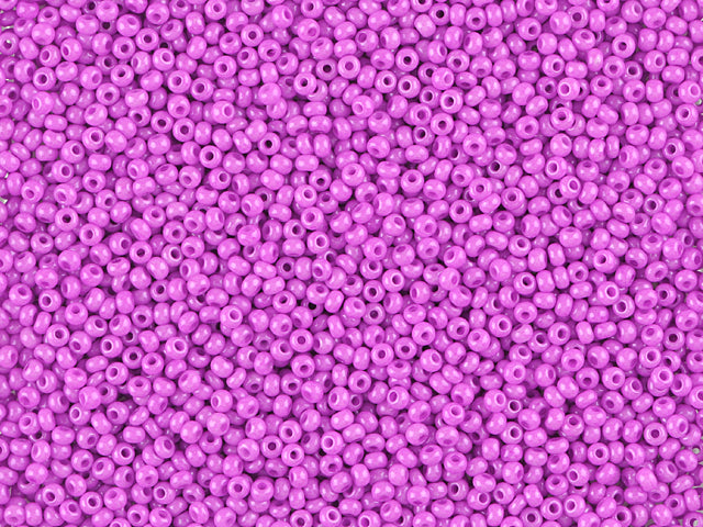 1 kg Preciosa Ornela Seed Beads Coated, Round Hole, Loose, Violet Dyed Chalkwhite, Sfinx (16125), Glass, Czech Republic, OUTLET