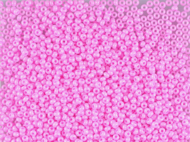 1 kg プレシオサ オルネラ シードビーズ コーティング済み、丸穴、ばら売り、ピンク染めチョークホワイト、スフィンクス (16173)、ガラス、チェコ共和国、アウトレット