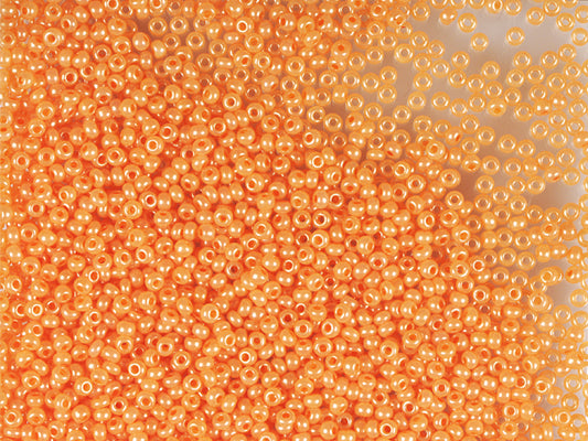 1 kg プレシオサ オルネラ シードビーズ コーティング 丸穴 ばら売り セイロンオレンジ (17389) ガラス チェコ共和国 アウトレット