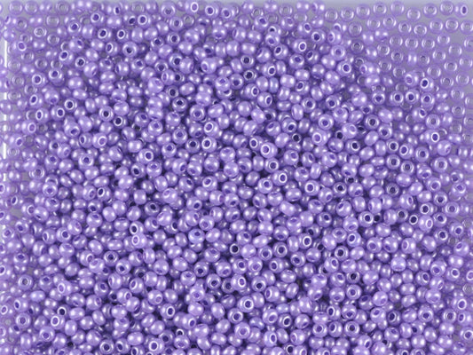 1 kg プレシオサ オルネラ シードビーズ コーティング 丸穴 ばら売り バイオレットメタリック染色アラバスター (17728) ガラス チェコ共和国 アウトレット