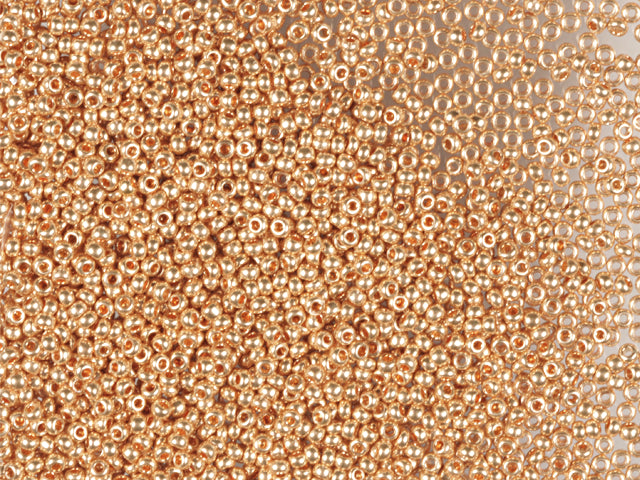 1 kg プレシオサ オルネラ シードビーズ コーティング 丸穴 ばら売り オレンジソルゲルメタリック (18184) ガラス チェコ共和国 アウトレット