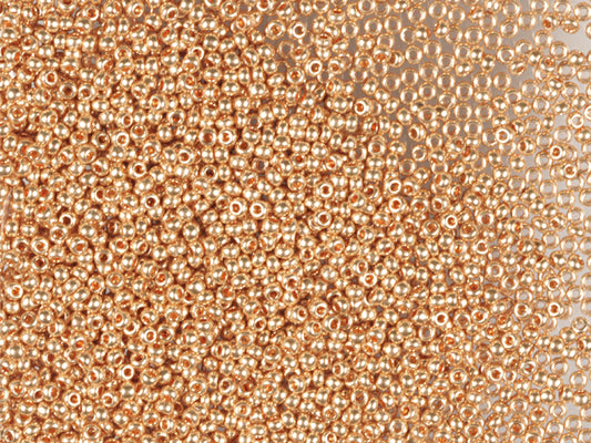 1 公斤宝仕奥莎 Ornela 种子珠，涂层，圆孔，散装，橙色 Solgel 金属色 (18184)，玻璃，捷克共和国，奥特莱斯