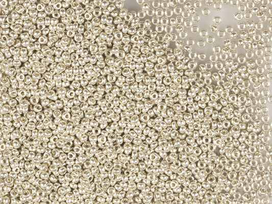 1 kg プレシオサ オルネラ シードビーズ コーティング ラウンドホール ルース ベージュメタリックダイクリスタル (18503) ガラス チェコ共和国 アウトレット