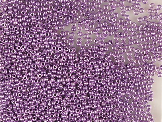 1 kg プレシオサ オルネラ シードビーズ コーティング 丸穴 ルース バイオレットメタリック染色クリスタル (18528) ガラス チェコ共和国 アウトレット