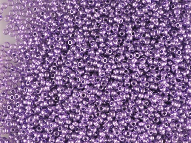 1 kg Preciosa Ornela Seed Beads Coated, Round Hole, Loose, Violet Metallic Dyed Crystal (18928), Glass, Czech Republic, OUTLET