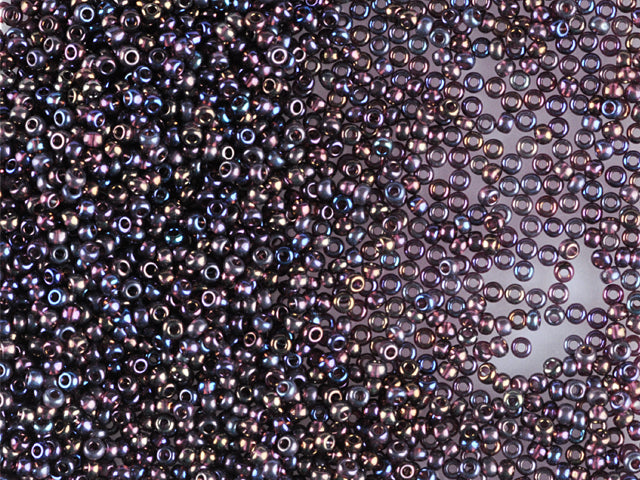 1 kg プレシオサ オルネラ シードビーズ コーティング 丸穴 マット ルース ダークアメジスト レインボー (21080) ガラス チェコ共和国 アウトレット