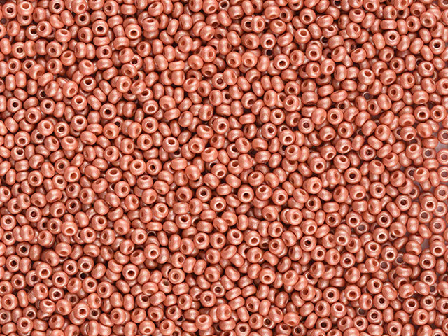 Wholesale (1kg / 500g) Preciosa Ornela Seed Beads Coated, Round Hole, Loose, Orange (22006), Glass, Czech Republic, OUTLET