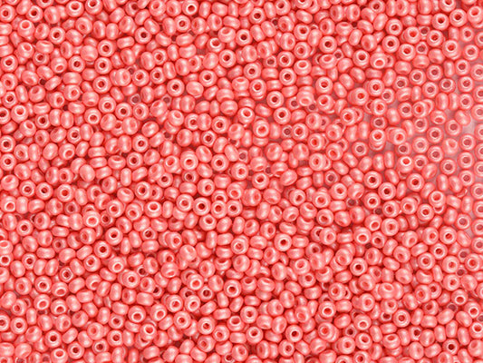 1 kg Preciosa Ornela Seed Beads Coated, Round Hole, Loose, Red (22009), Glass, Czech Republic, OUTLET