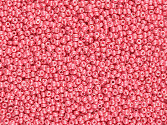 1 kg Preciosa Ornela Seed Beads Coated, Round Hole, Loose, Pink (22010), Glass, Czech Republic, OUTLET