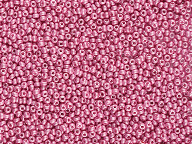 1 kg Preciosa Ornela Seed Beads Coated, Round Hole, Loose, Pink (22012), Glass, Czech Republic, OUTLET