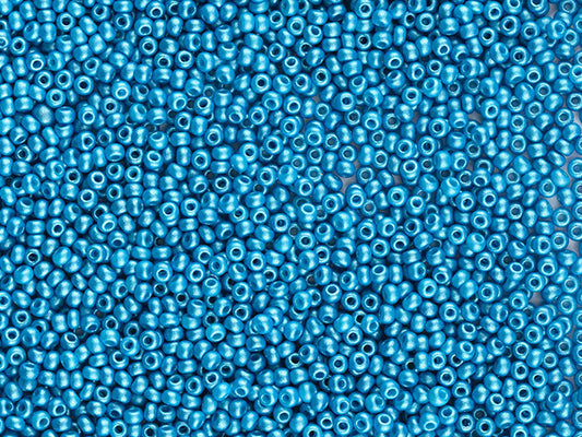 1 kg Preciosa Ornela Seed Beads Coated, Round Hole, Loose, Blue (22019), Glass, Czech Republic, OUTLET