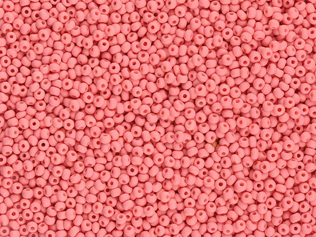Wholesale (1kg / 500g) Preciosa Ornela Seed Beads Coated, Round Hole, Loose, Pink (22m09), Glass, Czech Republic, OUTLET