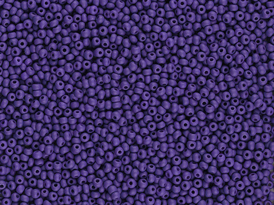 1 kg Preciosa Ornela Seed Beads Coated, Round Hole, Loose, Violet (22m15), Glass, Czech Republic, OUTLET