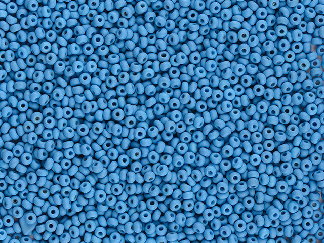 1 kg Preciosa Ornela Seed Beads Coated, Round Hole, Loose, Blue (22m20), Glass, Czech Republic, OUTLET