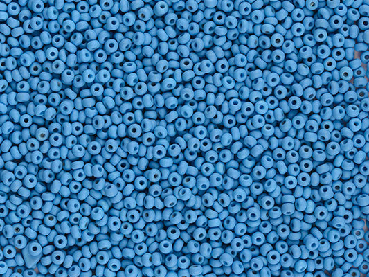 1 kg Preciosa Ornela Seed Beads Coated, Round Hole, Loose, Blue (22m20), Glass, Czech Republic, OUTLET