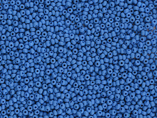 1 kg Preciosa Ornela Seed Beads Coated, Round Hole, Loose, Blue (22m21), Glass, Czech Republic, OUTLET