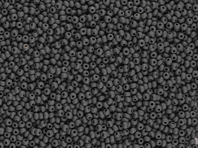 1 kg Preciosa Ornela Seed Beads Coated, Round Hole, Loose, Gray (22m22), Glass, Czech Republic, OUTLET