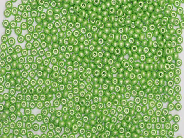 プレシオサ オルネラ シードビーズ コーティング 1kg 丸穴 ばら売り グリーン (23530) ガラス製 チェコ共和国 アウトレット