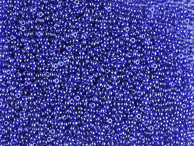 Wholesale (1kg / 500g) Preciosa Ornela Seed Beads Coated, Round Hole, Loose, Dark Sapphire, Sfinx (36100), Glass, Czech Republic, OUTLET