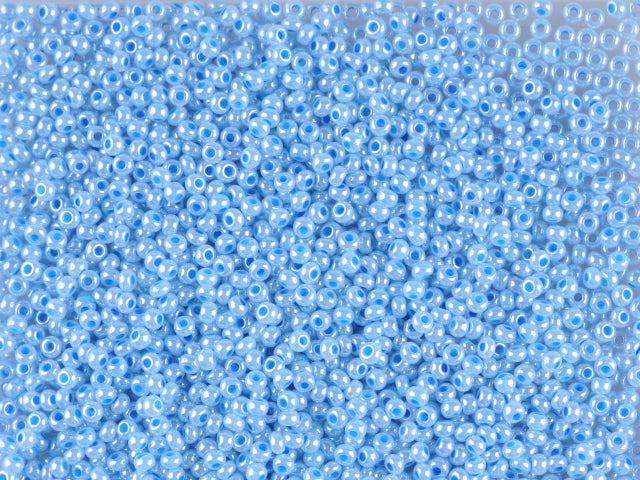 1 kg プレシオサ オルネラ シードビーズ コーティング 丸穴 ばら売り セイロンブルー (37136) ガラス製 チェコ共和国 アウトレット
