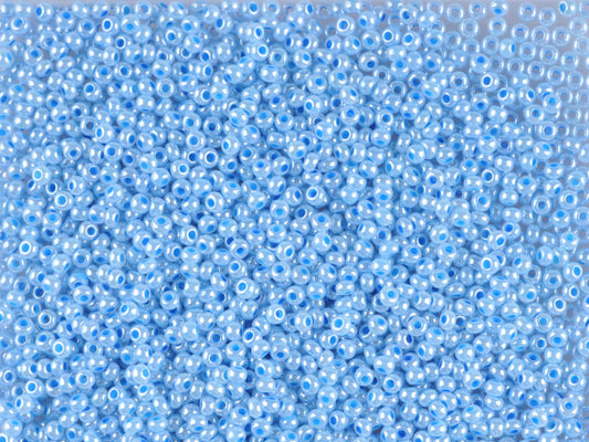 1 kg プレシオサ オルネラ シードビーズ コーティング 丸穴 ばら売り セイロンブルー (37136) ガラス製 チェコ共和国 アウトレット
