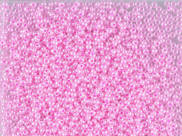 1 kg プレシオサ オルネラ シードビーズ コーティング 丸穴 ばら売り セイロンピンク (37177) ガラス製 チェコ共和国 アウトレット