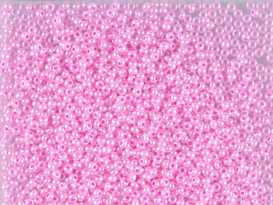 1 kg プレシオサ オルネラ シードビーズ コーティング 丸穴 ばら売り セイロンピンク (37177) ガラス製 チェコ共和国 アウトレット
