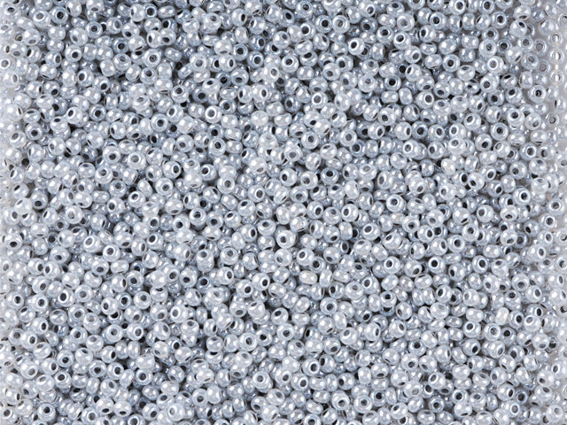 1 kg プレシオサ オルネラ シードビーズ コーティング 丸穴 ばら売り セイロングレー (37342) ガラス製 チェコ共和国 アウトレット