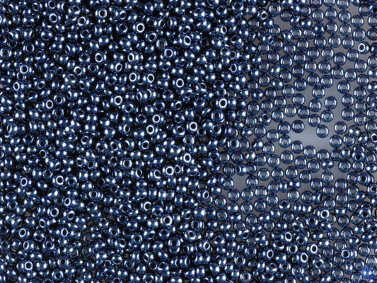 1 kg Preciosa Ornela Seed Beads Coated, Round Hole, Loose, Opaque Blue, Sfinx (38050), Glass, Czech Republic, OUTLET