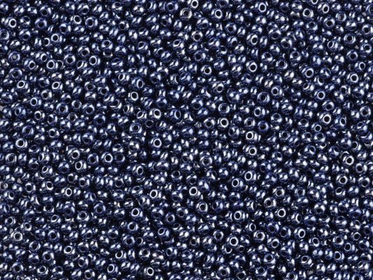 1 kg Preciosa Ornela Seed Beads Coated, Round Hole, Loose, Opaque Dark Blue, Sfinx (38080), Glass, Czech Republic, OUTLET