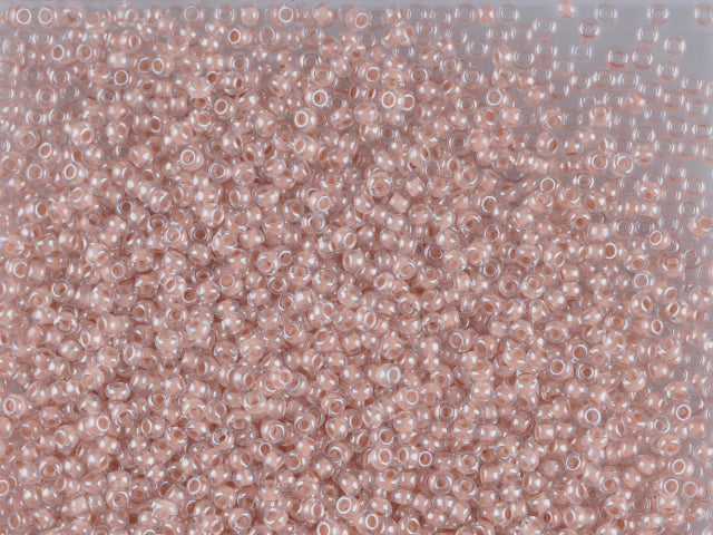 Wholesale (1kg / 500g) Preciosa Ornela Seed Beads Coated, Round Hole, Loose, Crystal, Colour Lined Brown, Sfinx (38116), Glass, Czech Republic, OUTLET