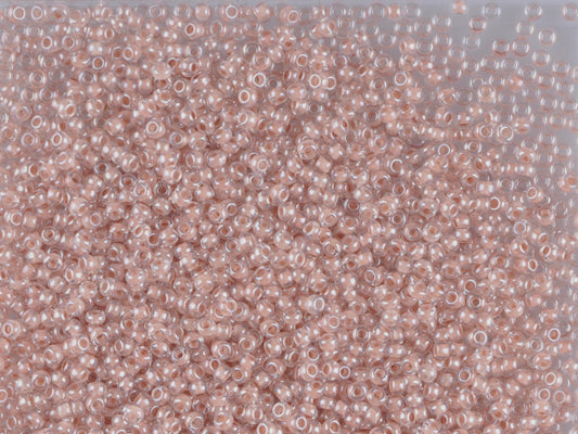 Wholesale (1kg / 500g) Preciosa Ornela Seed Beads Coated, Round Hole, Loose, Crystal, Colour Lined Brown, Sfinx (38116), Glass, Czech Republic, OUTLET