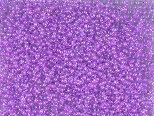 1 kg Preciosa Ornela Seed Beads Coated, Round Hole, Loose, Crystal, Colour Lined Violet, Sfinx (38128), Glass, Czech Republic, OUTLET