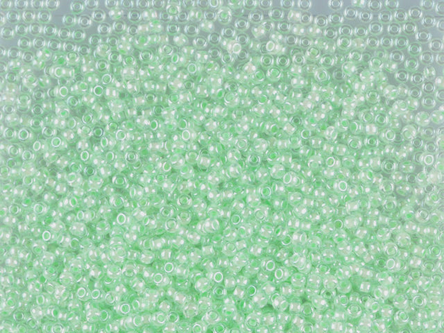 1 kg プレシオサ オルネラ シードビーズ コーティング 丸穴 ルース ク​​リスタル グリーンライン入り Sfinx (38152) ガラス チェコ共和国 アウトレット