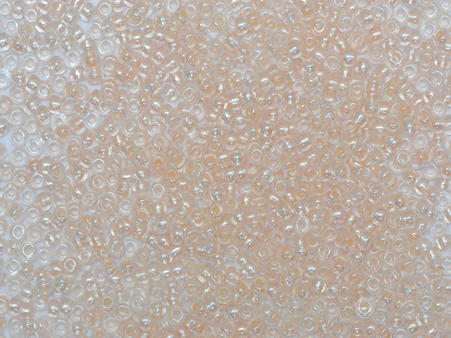 1 kg Preciosa Ornela Seed Beads Coated, Round Hole, Loose, Crystal, Colour Lined Pearl (382PS), Glass, Czech Republic, OUTLET