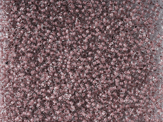 Wholesale (1kg / 500g) Preciosa Ornela Seed Beads Coated, Round Hole, Loose, Crystal, Colour Lined Brown (38319), Glass, Czech Republic, OUTLET