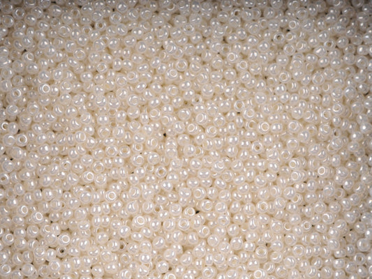 1 kg Preciosa Ornela Seed Beads Coated, Round Hole, Loose, Shell (47102), Glass, Czech Republic, OUTLET