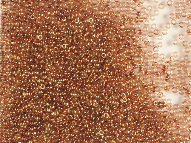 1 kg Preciosa Ornela Seed Beads Coated, Round Hole, Loose, Crystal, Rose Lustered (48095), Glass, Czech Republic, OUTLET